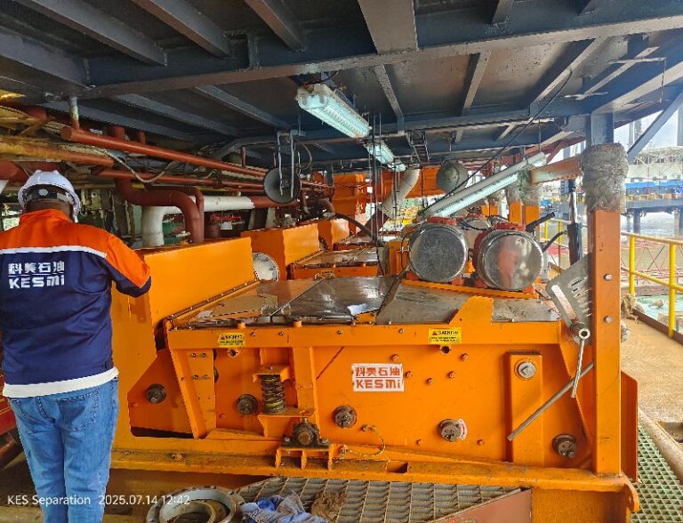 KESMI VAST Capacity Shale Shaker Working at Nigeria Swamp Rig